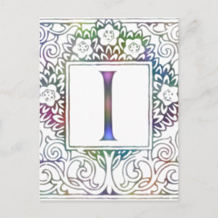 Carte Postale Monogramme I