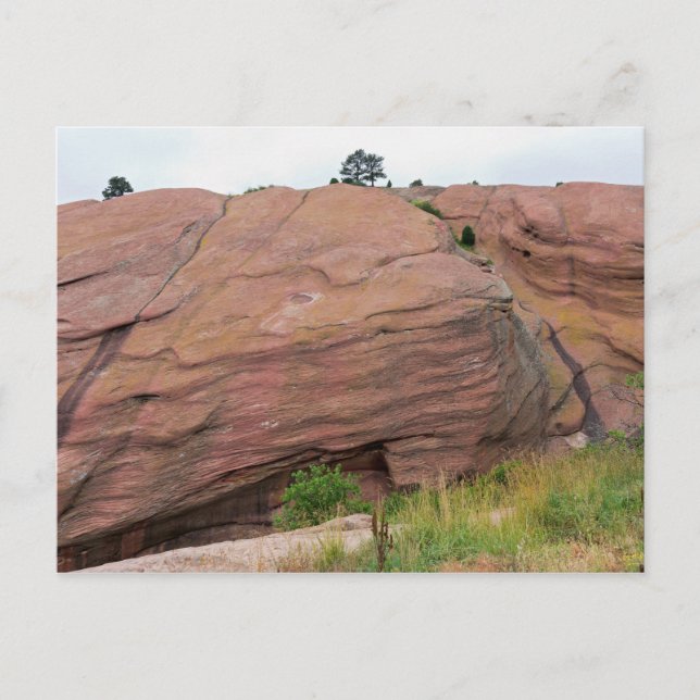 Carte Postale Monolithe de grès rouge à Red Rocks (Devant)