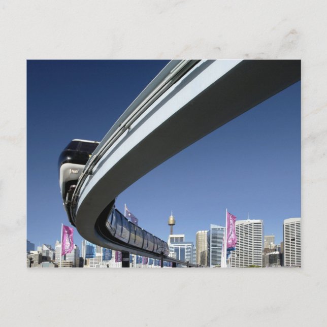 Carte Postale Monorail à Darling Harbour, Sydney, Australie (Devant)