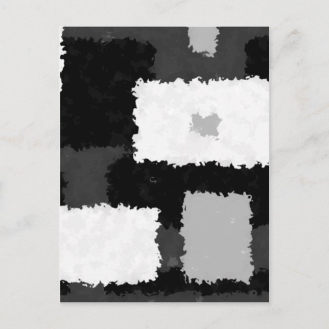 Carte Postale Monotone en gris, noir et blanc (Devant)