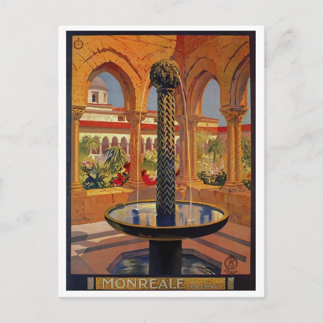 Carte Postale Monreale, Sicile, Italie (Devant)