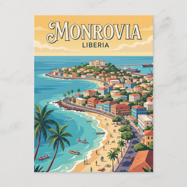 Carte Postale Monrovia, Libéria (Devant)