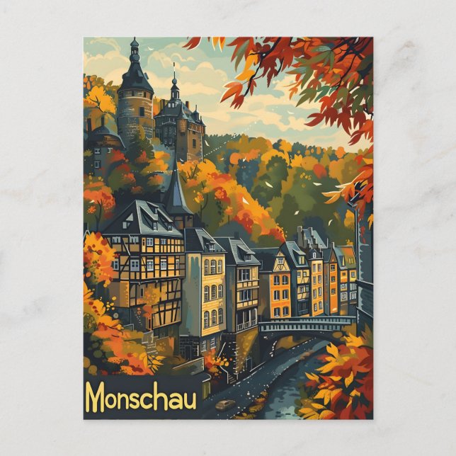 Carte Postale Monschau Allemagne (Devant)