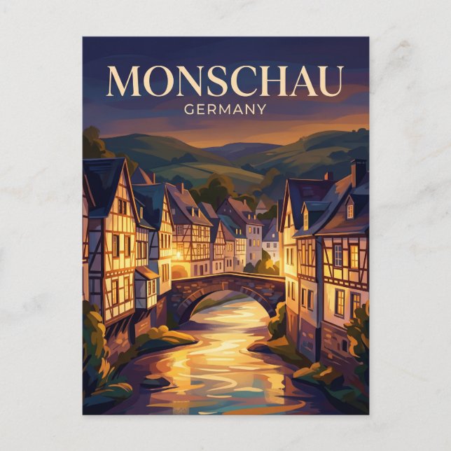 Carte Postale Monschau Allemagne (Devant)