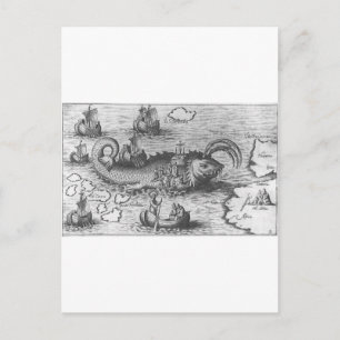 Carte Postale Monster de carte/Serpent de mer