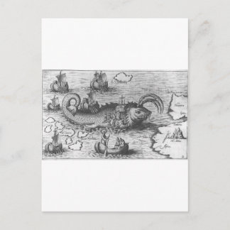 Carte Postale Monster de carte/Serpent de mer