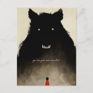 Carte Postale Monster et l'enfant