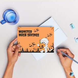 Carte Postale Monster Mash Saving - Happy Halloween
