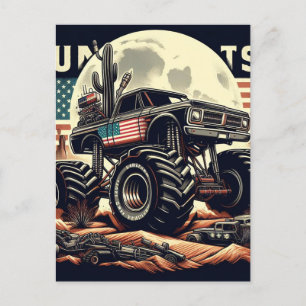 CARTE POSTALE MONSTER TRUCK