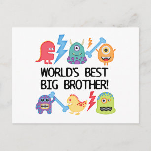 Carte Postale Monsters World's Best Big Brother