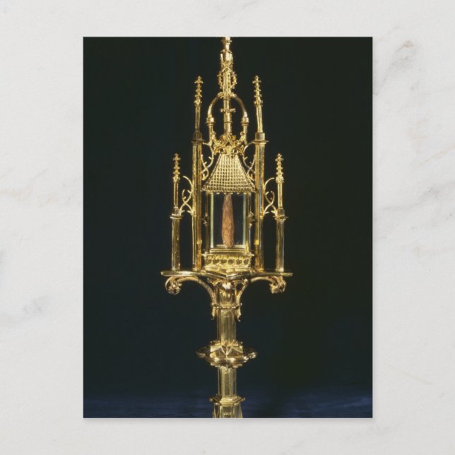 Carte Postale Monstrance Reliquaire avec morceau de croix (Devant)