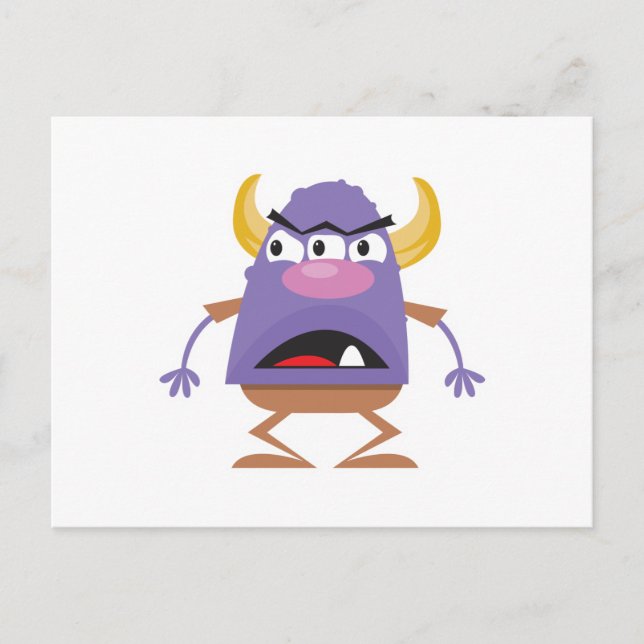 Carte Postale monstre à trois yeux (Devant)