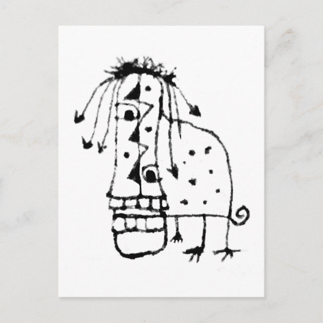 Carte Postale Monstre animal exotique (Devant)