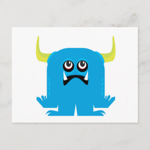 Carte Postale monstre bleu goofy