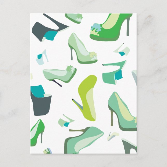 Carte Postale Monstre de chaussures pour la vie (Devant)