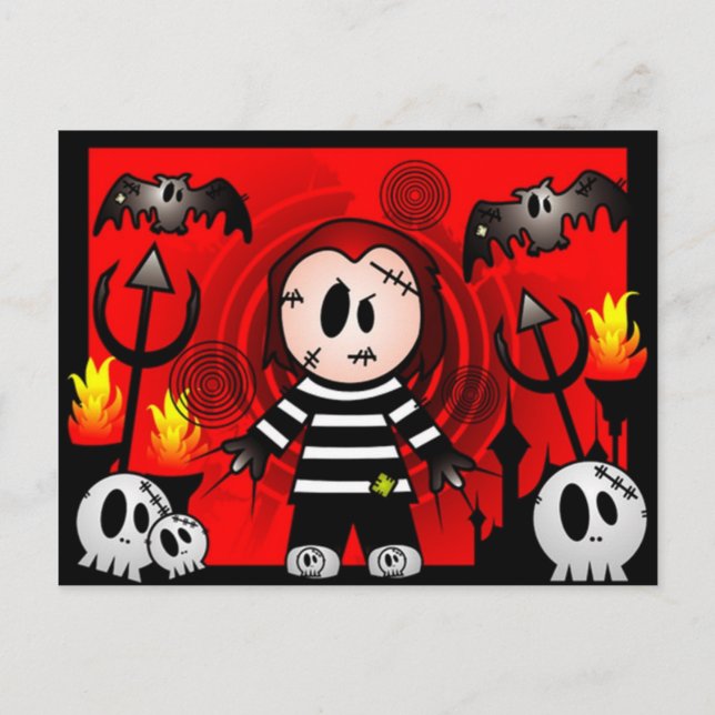 Carte Postale Monstre d'horreur 5 (Devant)