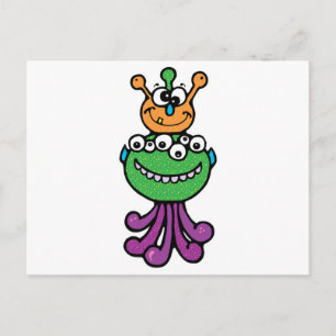 Carte Postale monstre drôle