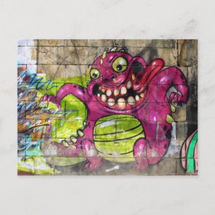 Carte Postale Monstre gras rose