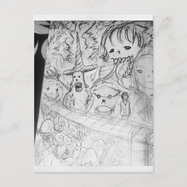 Carte Postale monstre yaie manga anime (Devant)