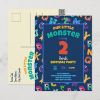 Monstres de l'Alphabet Anniversaire Petit Monstre
