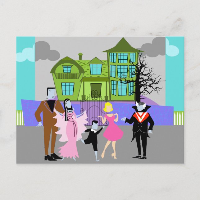 Carte postale Monstres de télévision classique (Devant)