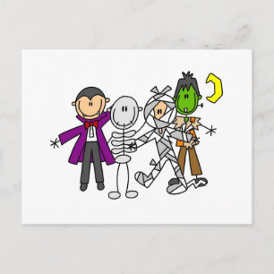 Carte Postale Monstres d'Halloween Tshirts et Cadeaux