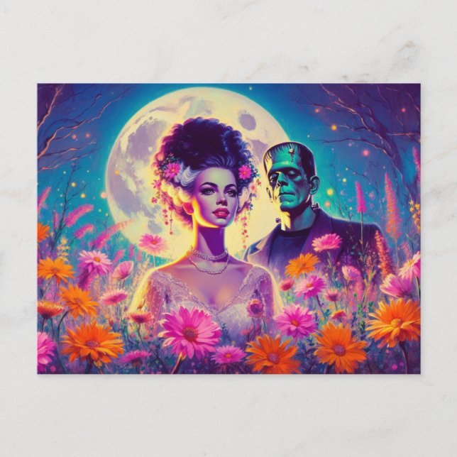 Carte Postale Monstres Merci Mariage (Devant)