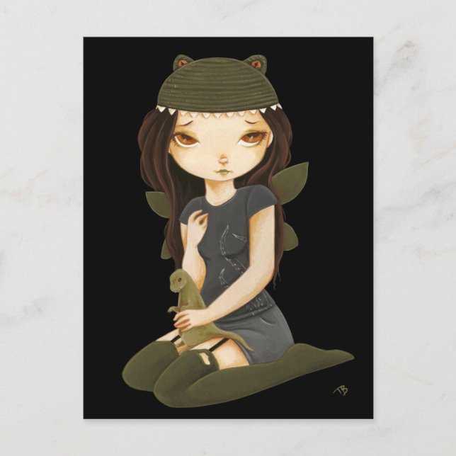 Carte Postale Monstres - Monstre de fée Dinosaur (Devant)