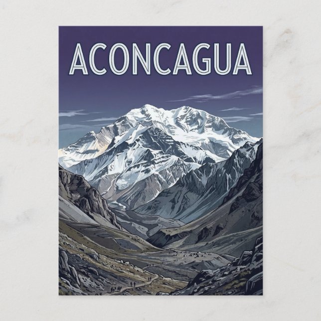 Carte Postale Mont Aconcagua (Devant)