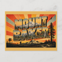 Mont Baker WA Volcan Art Ancien Croissance