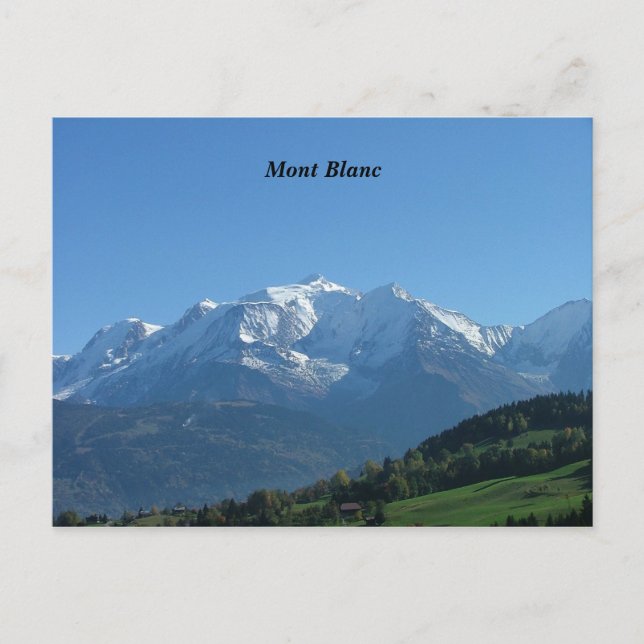 Carte Postale Mont Blanc - (Devant)