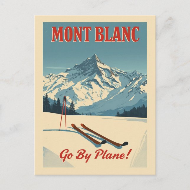Carte Postale Mont Blanc Winter Escape (Devant)