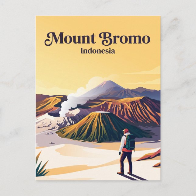 Carte Postale Mont Bromo Indonésie (Devant)