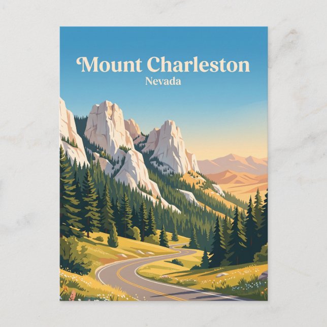 Carte Postale Mont Charleston Nevada (Devant)