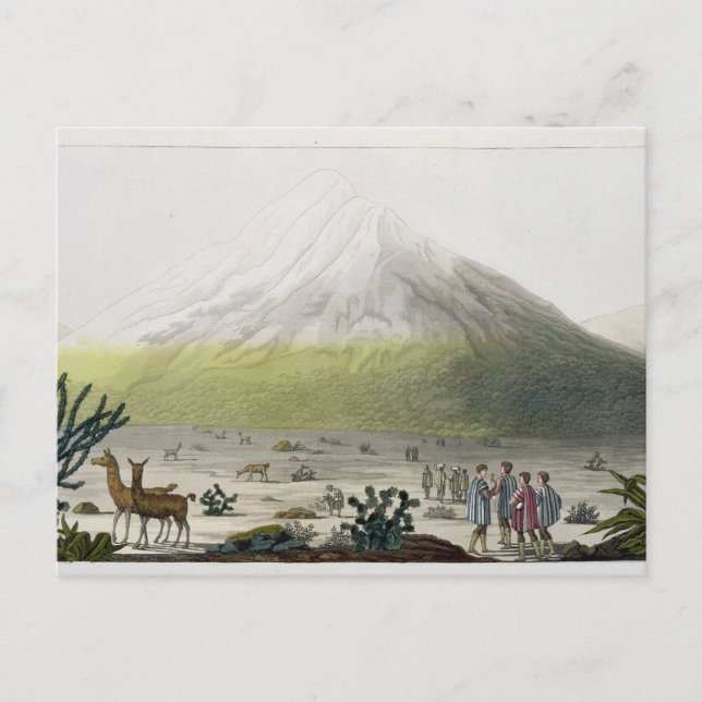 Carte Postale Mont Chimborazo, Equateur, de 'Le Costume Ancien (Devant)