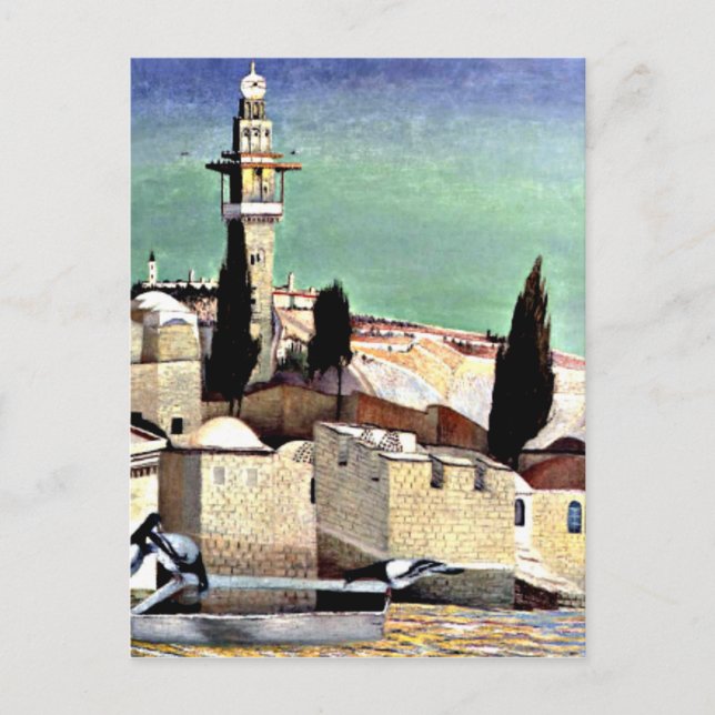 Carte Postale Mont des Oliviers à Jérusalem (Devant)