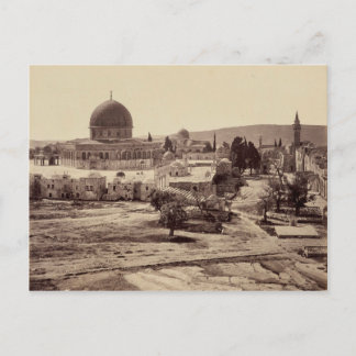 Carte Postale Mont du Temple et Dôme du Rocher à Jérusalem