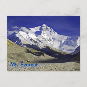Carte Postale Mont Everest Base Camp côté Tibétain
