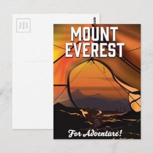 Carte Postale Mont Everest pour l'aventure !