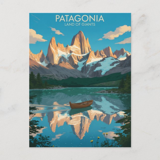 Carte Postale Mont Fitz Roy Patagonie (Devant)
