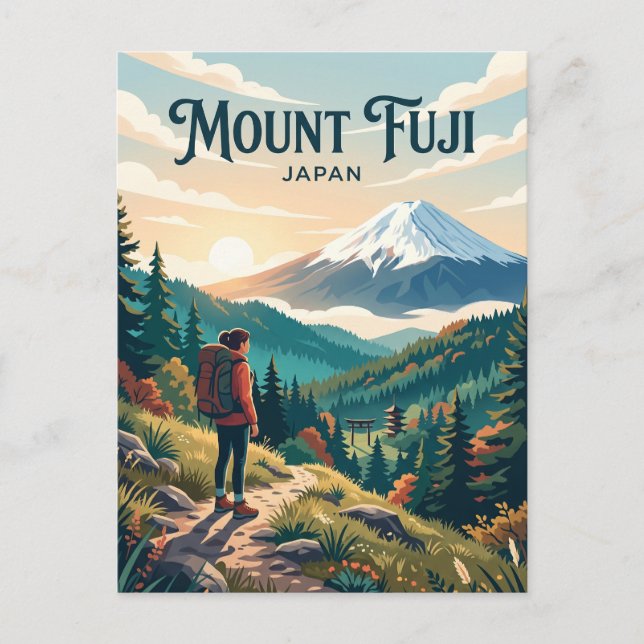 Carte Postale Mont Fuji Japon (Devant)