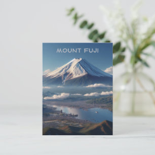 Carte Postale Mont Fuji paysage réaliste Japon Voyage
