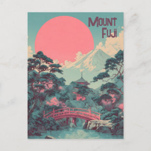 Carte Postale Mont Fuji vintage