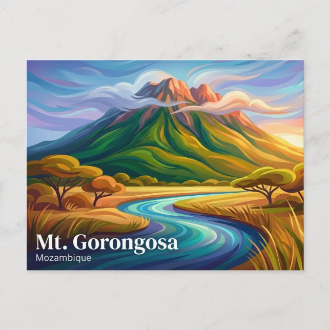 Carte Postale Mont Gorongosa Mozambique (Devant)