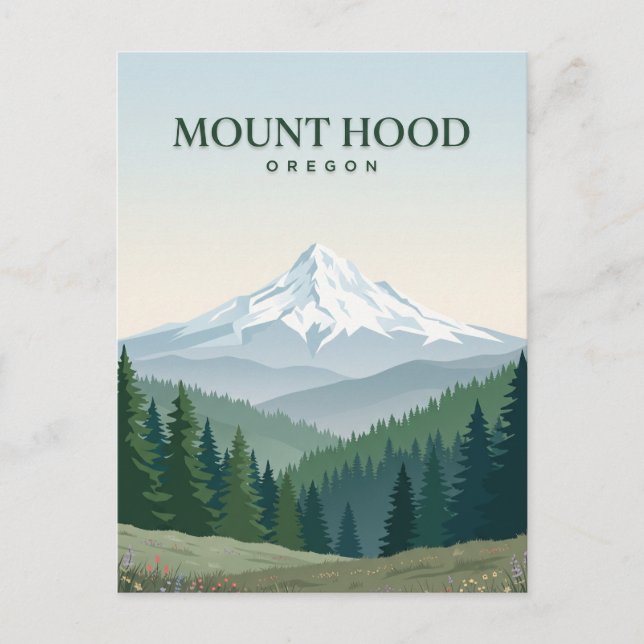 Carte Postale Mont Hood Oregon (Devant)