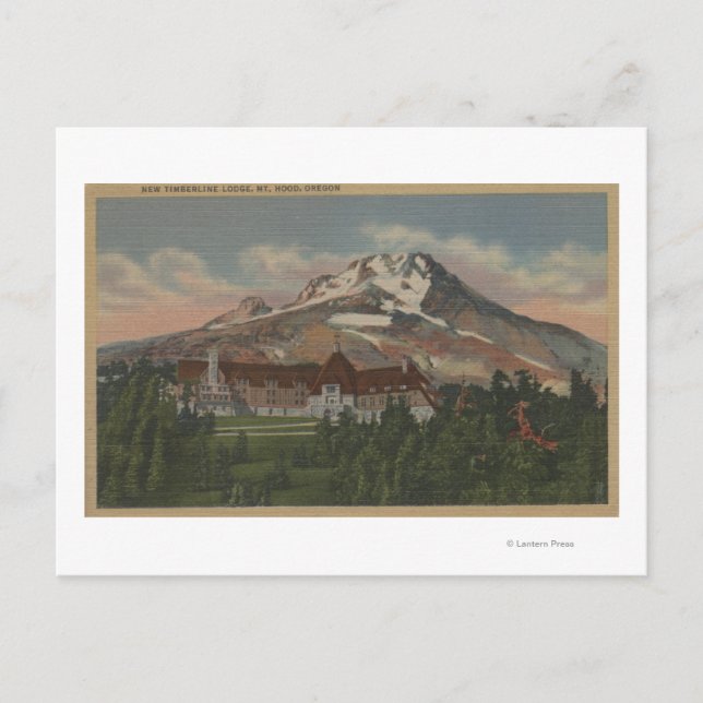 Carte Postale Mont Hood, Oregon - Vue du nouveau Timberline 2 (Devant)