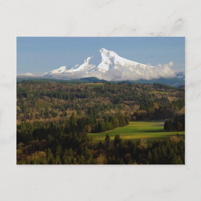 Carte Postale Mont Hood, Point de vue Jonsrud, Sandy, Oregon (Devant)