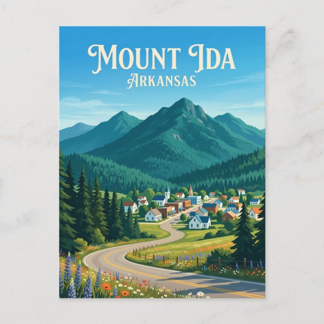 Carte Postale Mont Ida États-Unis (Devant)