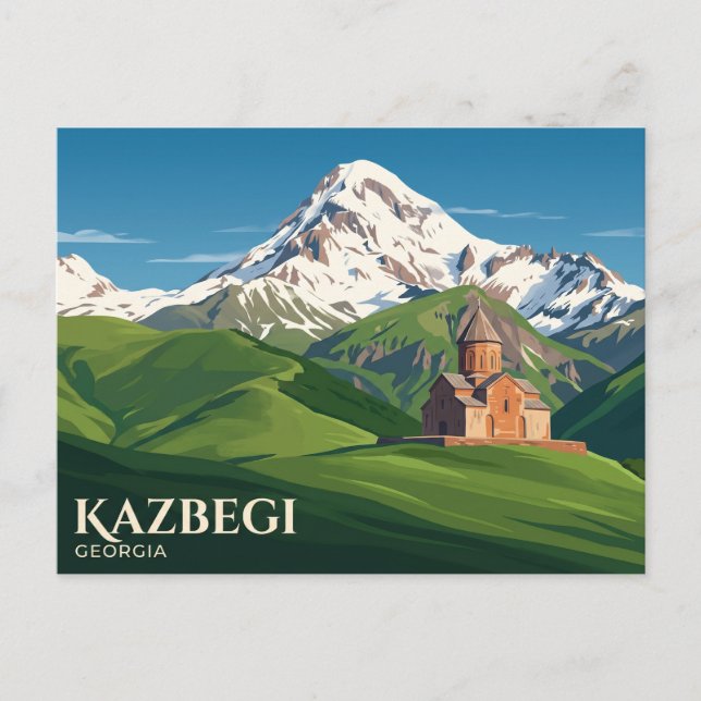 Carte Postale Mont Kazbek Géorgie (Devant)