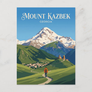 Carte Postale Mont Kazbek Géorgie